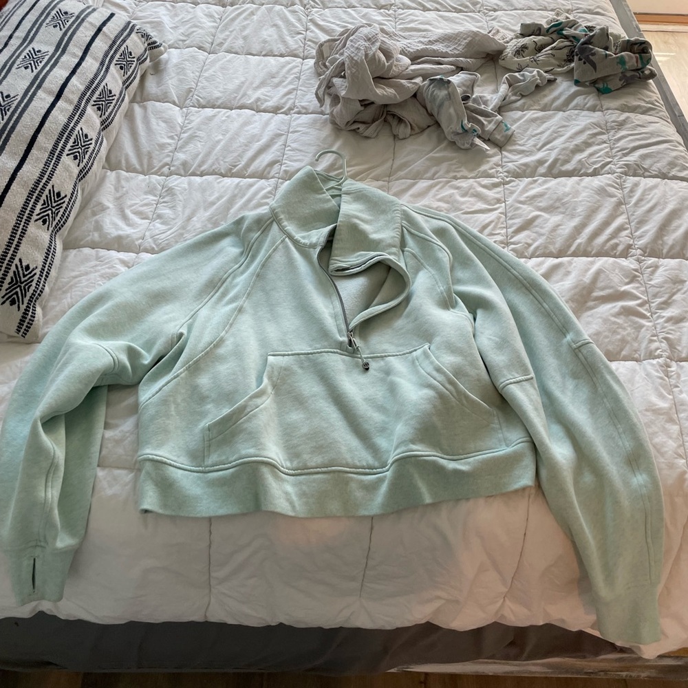 Scuba oversized funnel neck half zip